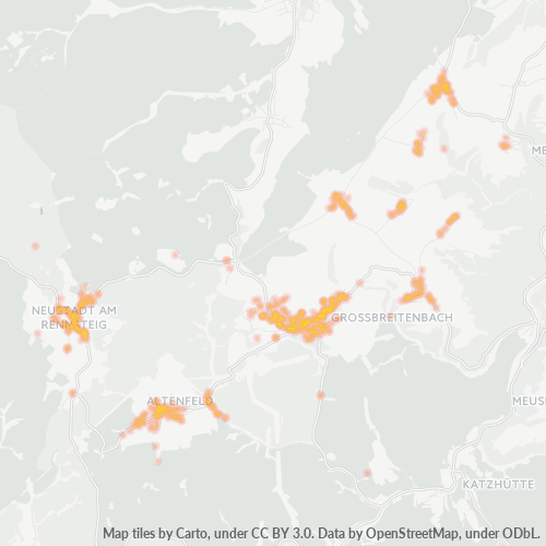 Heatmap für plz 98701