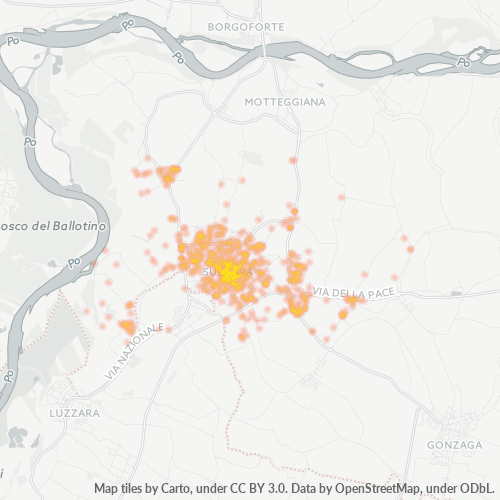 Mappa di calore per cap 46029