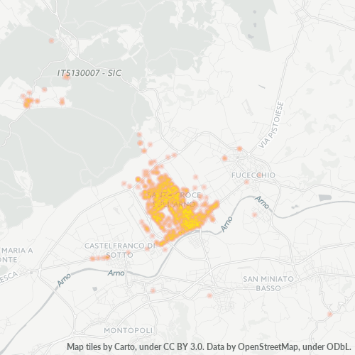 Mappa di calore per cap 56029