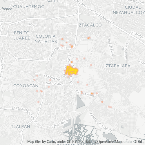 09840 Mapa de calor de densidad empresarial