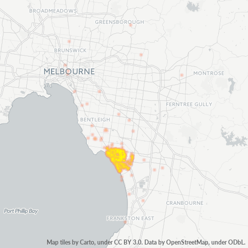 3195 Business Density Heatmap