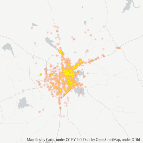 360003 Business Density Heatmap