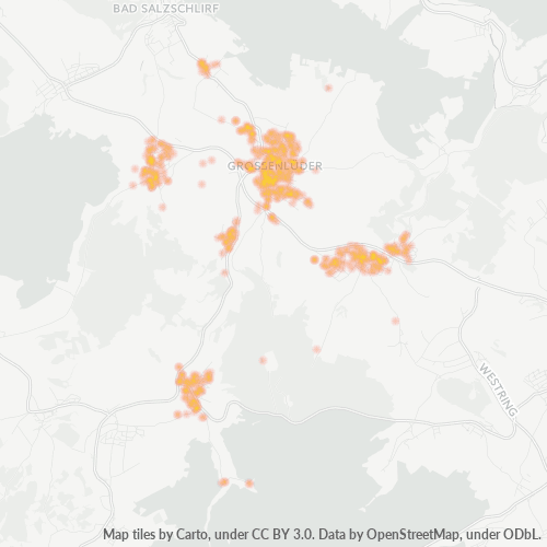 Heatmap für plz 36137