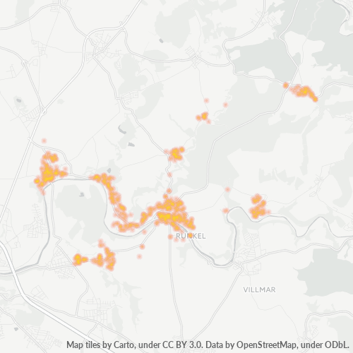Heatmap für plz 65594