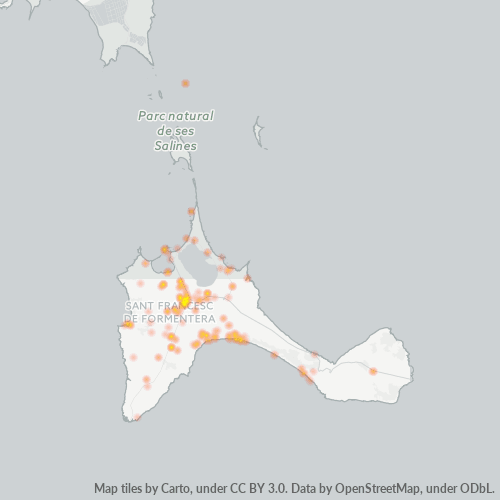 Mapa de calor para código postal 07860