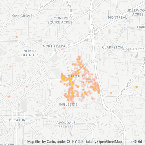 30079 Business Density Heatmap