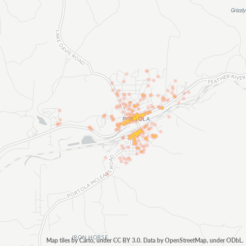 96122 Business Density Heatmap