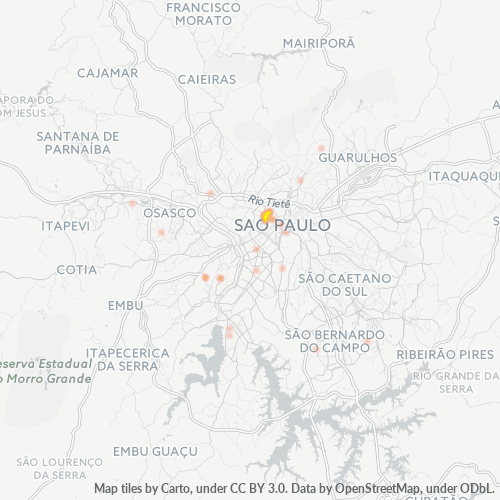 01230-000 Mapa de calor de densidad empresarial