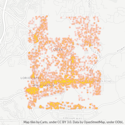 92064 Business Density Heatmap