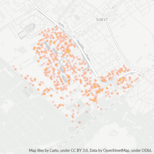Heatmap voor postcode 3766