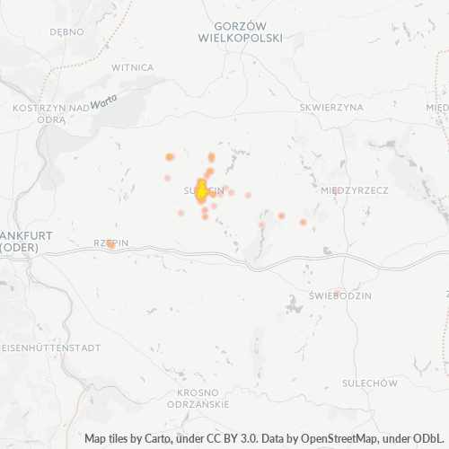 69-200 Mapa intensywności działalności gospodarczej