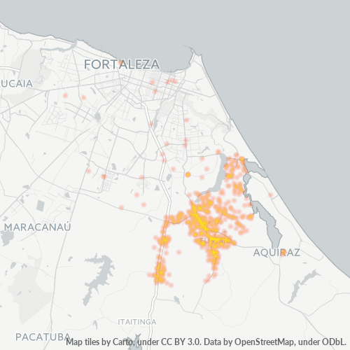 61760-000 Mapa de calor de densidad empresarial