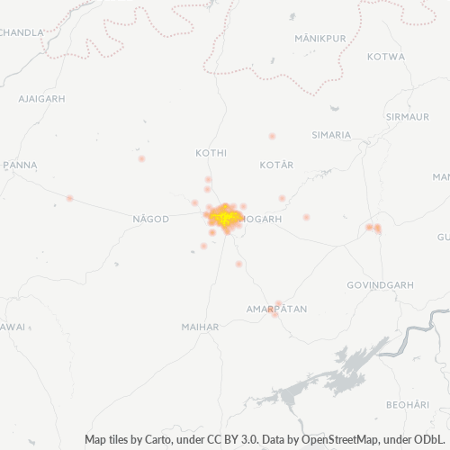 485001 Business Density Heatmap