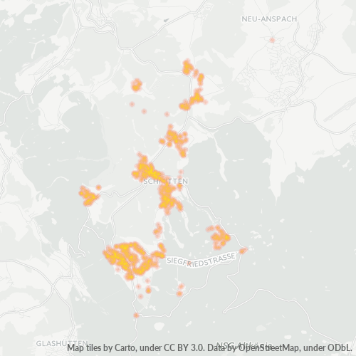 Heatmap für plz 61389