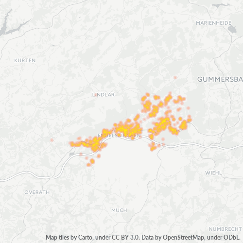 51766 Standortdichte-Heatmap