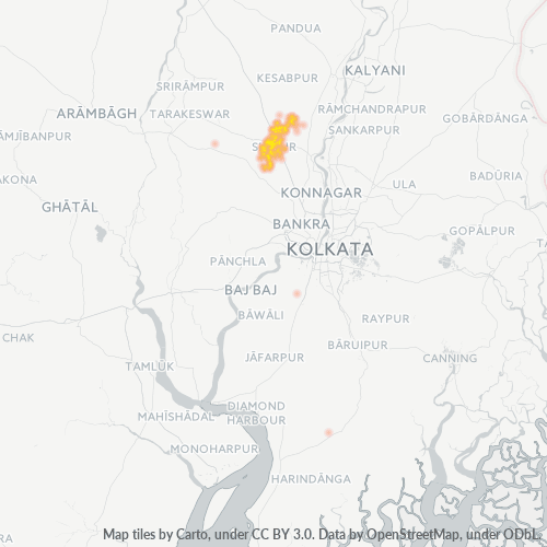 712409 व्यावसायिक घनत्व हीटमैप