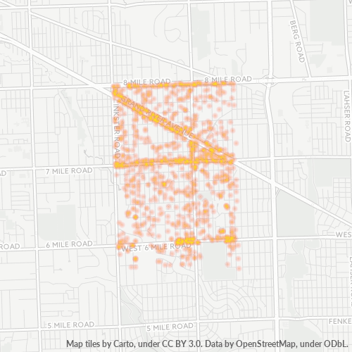 48240 Business Density Heatmap