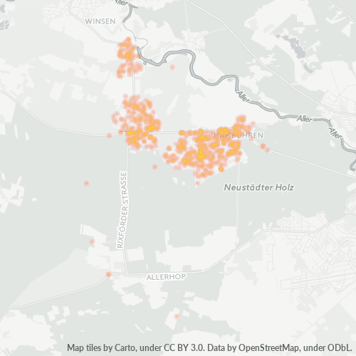 Heatmap für plz 29313