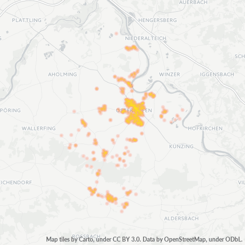 Heatmap für plz 94486