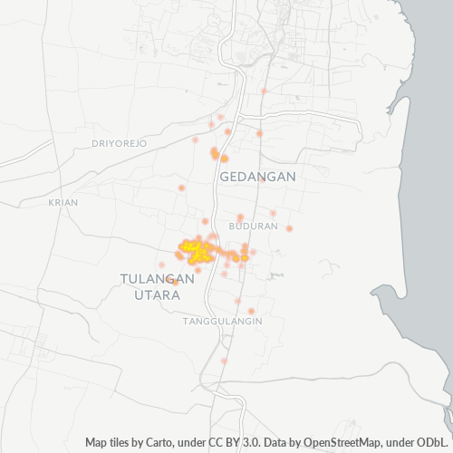 61224 Peta Panas Densitas Bisnis