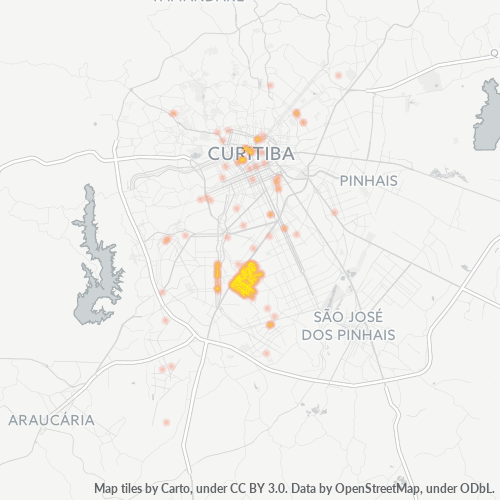 81810-000 Mapa de calor de densidad empresarial