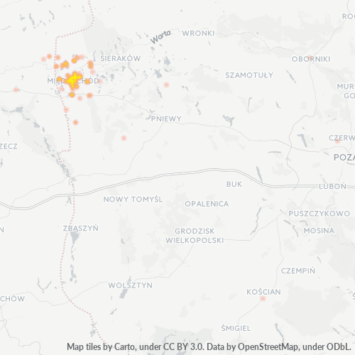 64-400 Mapa intensywności działalności gospodarczej