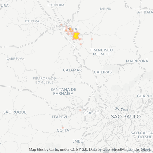 13203-000 Mapa de calor de densidad empresarial