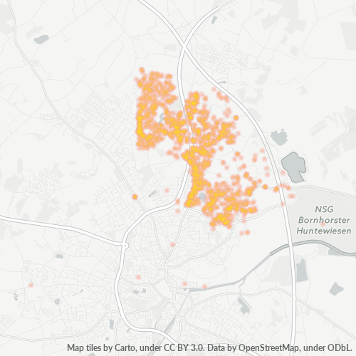 26125 Standortdichte-Heatmap