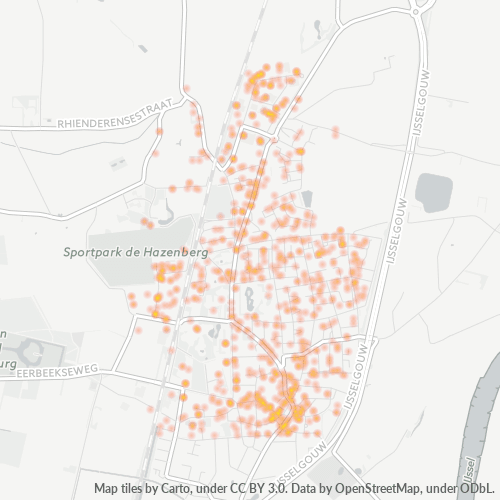 6971 Heatmap Bedrijfsdichtheid