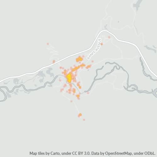 T1L Business Density Heatmap
