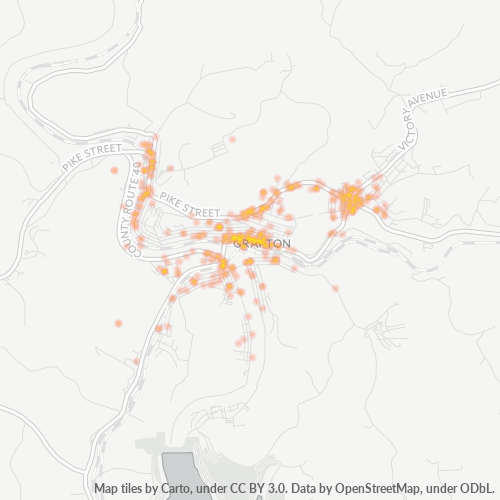 26354 Business Density Heatmap
