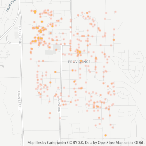 84332 Business Density Heatmap