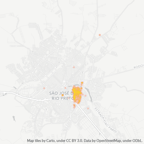 15070-000 Mapa de calor de densidad empresarial