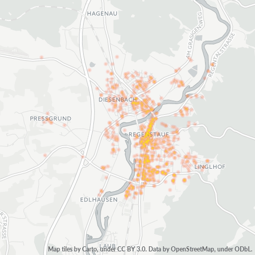 Heatmap für plz 93128