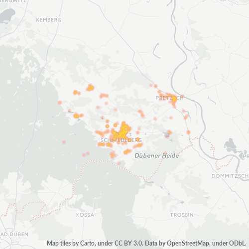 Heatmap für plz 06905
