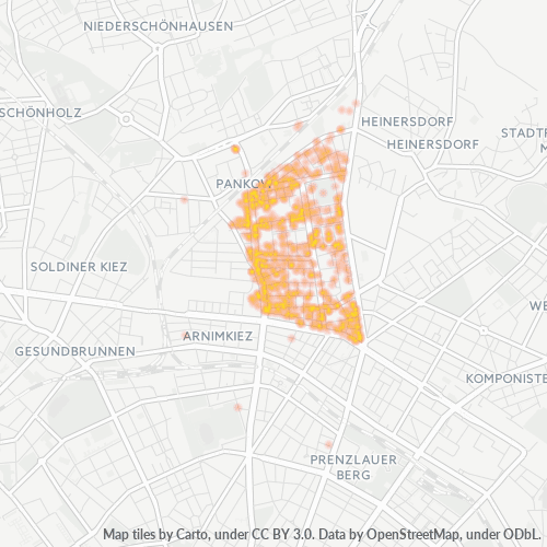 Heatmap für plz 13189