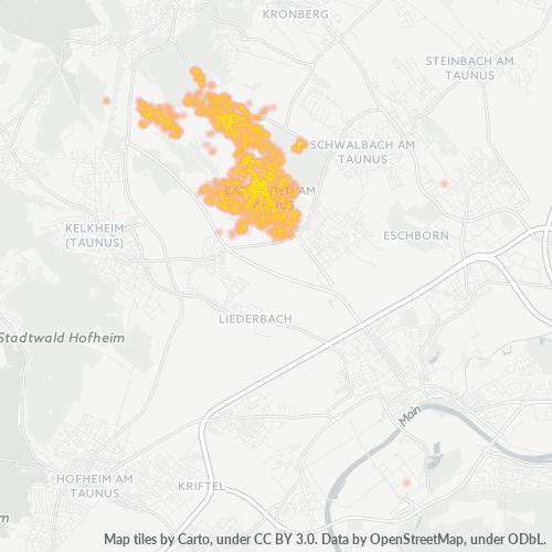 65812 Standortdichte-Heatmap