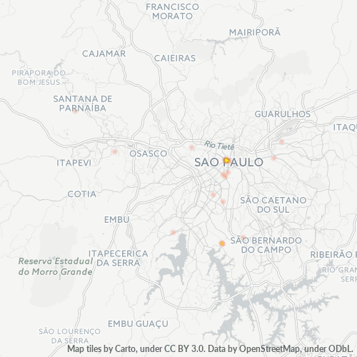 01044-000 Mapa de calor de densidad empresarial