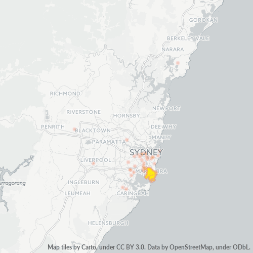 2036 Business Density Heatmap