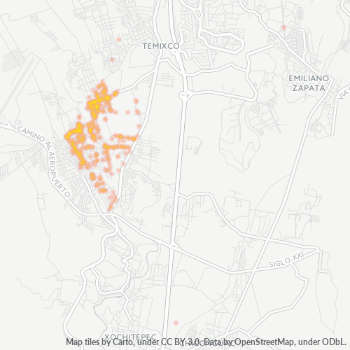 62587 Mapa de calor de densidad empresarial