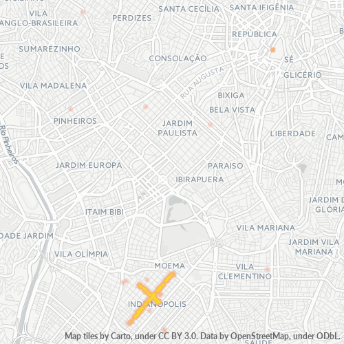 04523-000 Mapa de calor de densidad empresarial