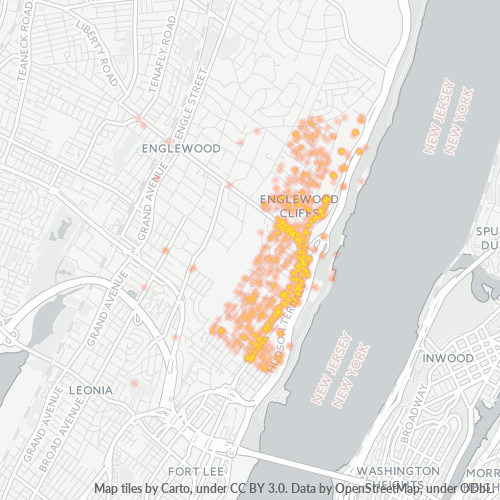 07632 Business Density Heatmap
