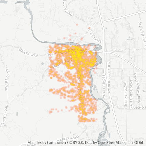 96001 Business Density Heatmap