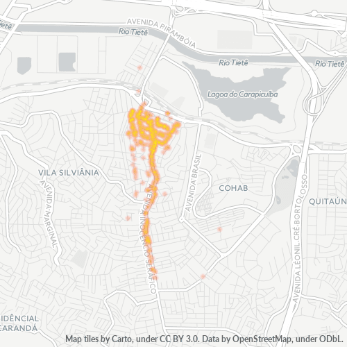 06320-000 Mapa de calor de densidad empresarial