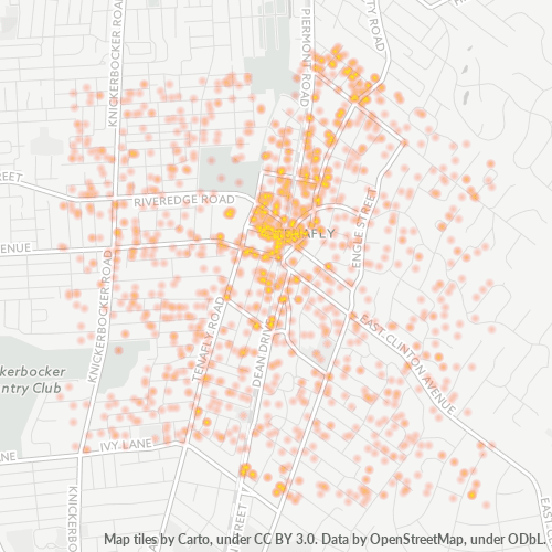 07670 Business Density Heatmap