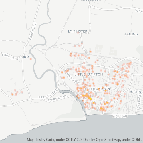 BN17 Business Density Heatmap