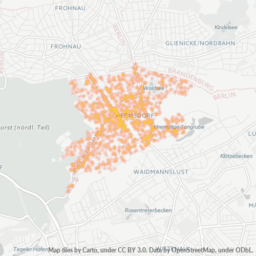 Heatmap für plz 13467