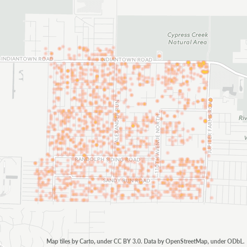 33478 Business Density Heatmap