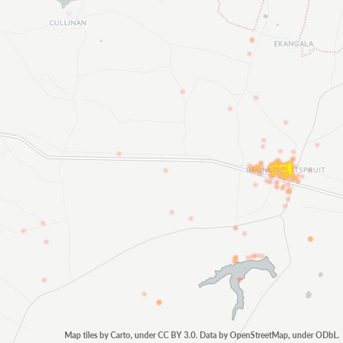 1020 Hittekaart vir Besigheidsdigtheid