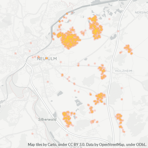 Heatmap für plz 89233